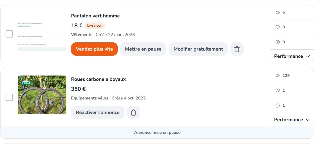 Renouvellement automatique d'une annonce Leboncoin
